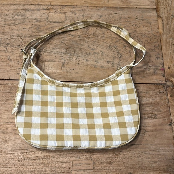 Zara Tartan Shoulder Bag – Beige & Cream Check – NWOT - Picture 1 of 9